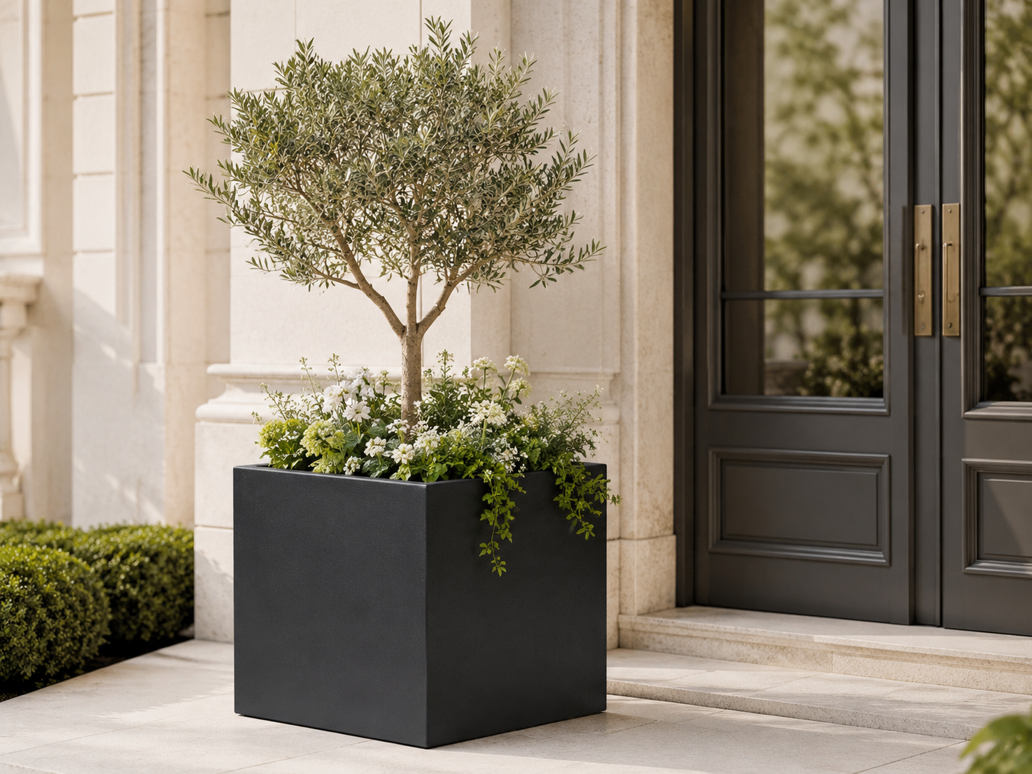 Smooth Fiber Clay Planters