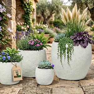 Premium Fiber Clay Planters for Retail, Commercial Projects and Landscape Design