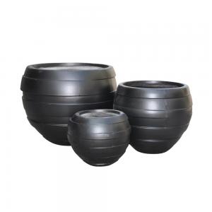 Round Clayfibre planter pots Sets of 3  Round Clayfibre planter pots Sets of 3