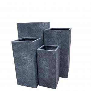 High Cubi Clayfibre planter pots Set of 4 