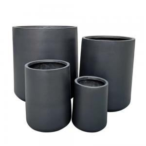 Fiberclay Planters Egg Pots Sets of 4 Textured Finishing Fiberclay Planters Egg Pots Sets of 4 Textured Finishing