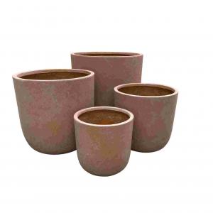 Fibre Clay Planters Egg Pots Set of 3 Granite Look Fibre Clay Planters Egg Pots Set of 3 Granite Look